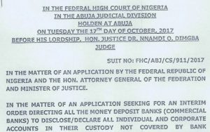 BVN Court order Nigeria